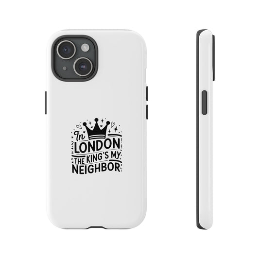 London-Themed Tough Phone Case - Chic & Stylish Protection