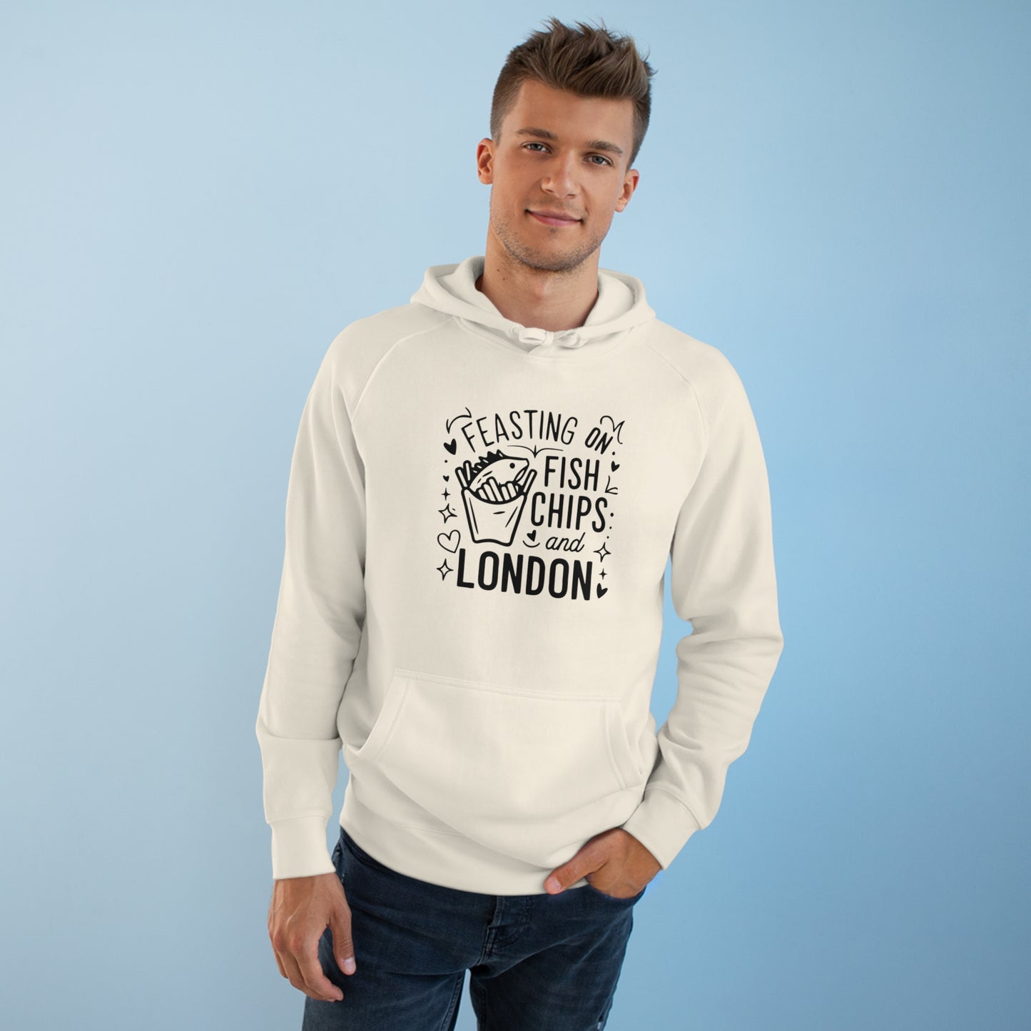 Unisex Hoodie - Iconic London: Fish & Chips Tradition