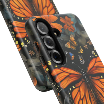 Monarch Butterfly Phone Case, Tough Cases, Nature Lover Gift, Floral Mobile Cover, Eco-Friendly Phone Accessory, Butterfly Design