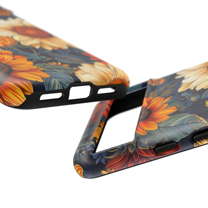 Floral Tough Phone Case | Sunflower Design, iPhone Cover, Protective Case, Gifts for Her, Floral Phone Accessory