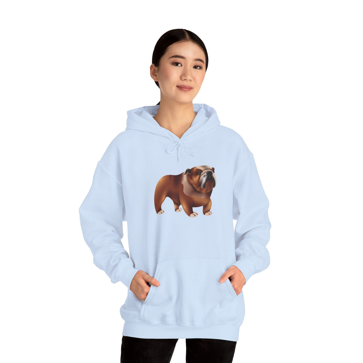 Unisex Heavy Blend™ Hooded Sweatshirt - Adorable British Dog