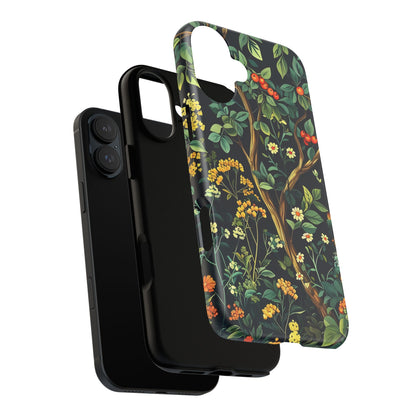 Floral iPhone Case, Nature Inspired Tough Case, Botanical Phone Cover, Eco-Friendly Gift, Unique Floral Design