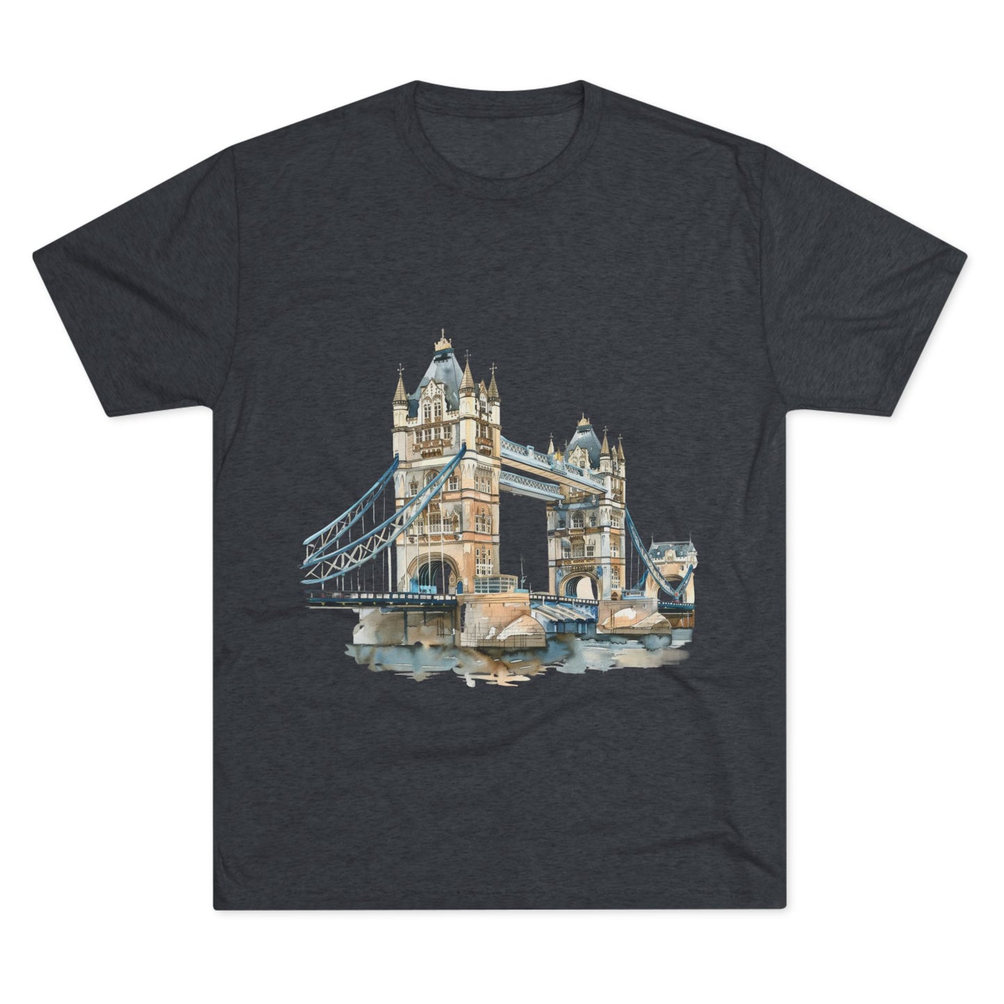 London Bridge Elegant Unisex Tri-Blend Crew Tee