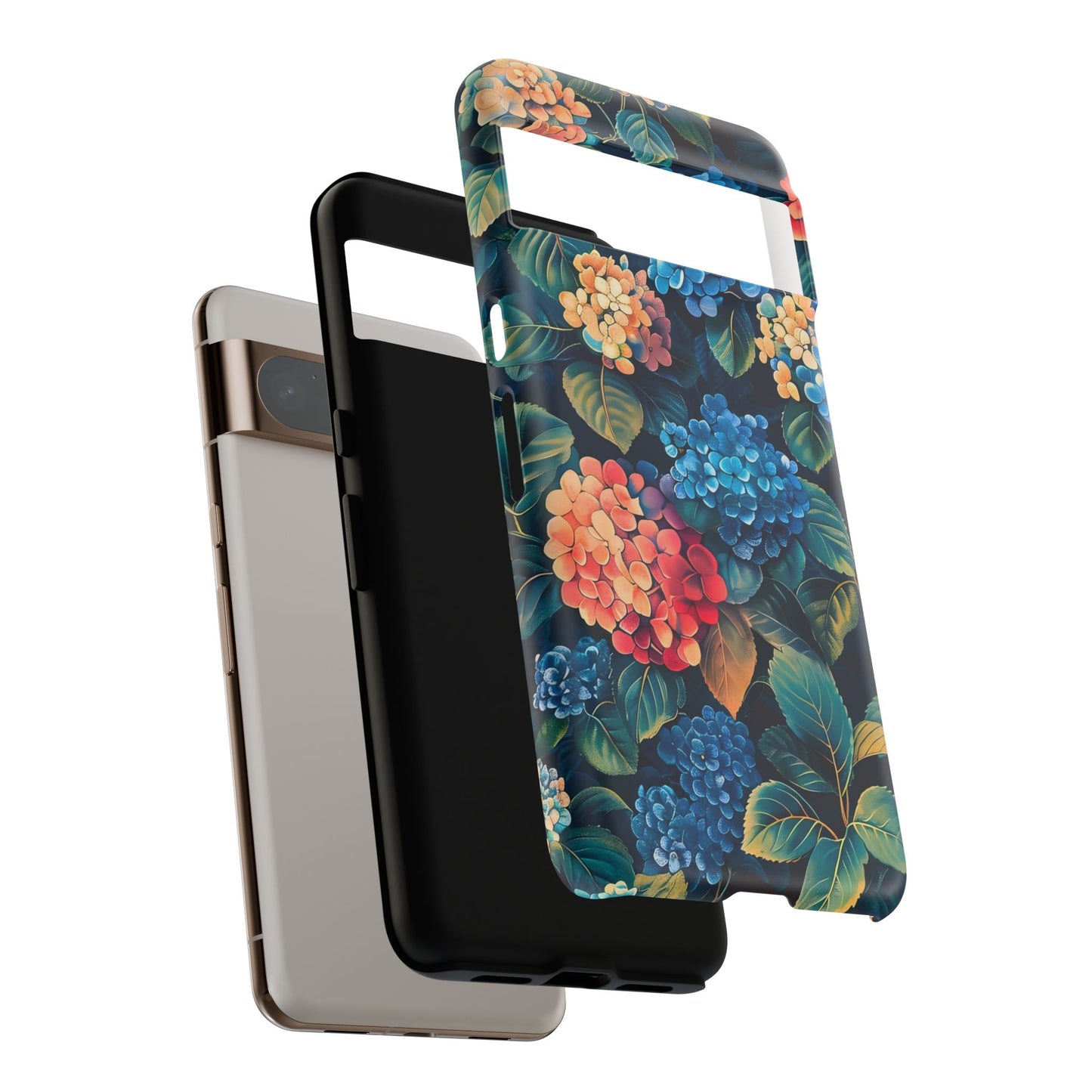 Floral Phone Case, Stylish Tough Case for Gardener Gift, Flower Lover Accessory, Pretty Floral Design, Protective Case