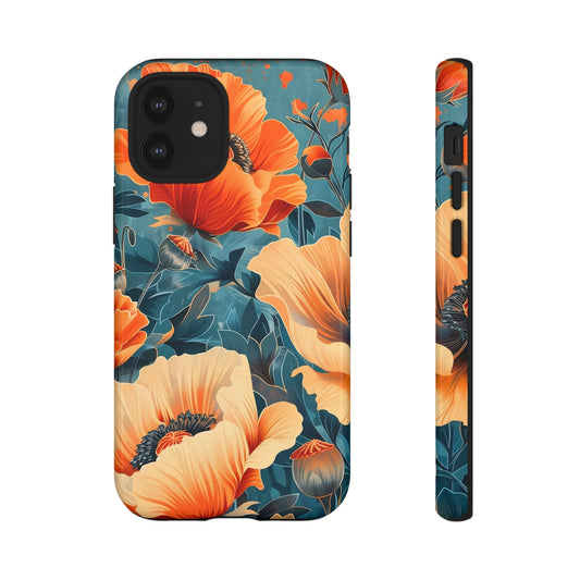 Floral Phone Case, Tough Cases for Protection and Style, Spring Aesthetic, Gift for Her, Phone Accessory for Nature Lovers