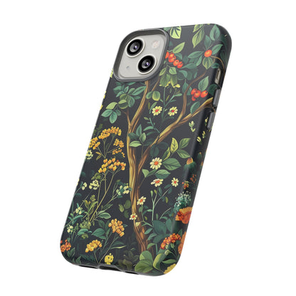 Floral iPhone Case, Nature Inspired Tough Case, Botanical Phone Cover, Eco-Friendly Gift, Unique Floral Design