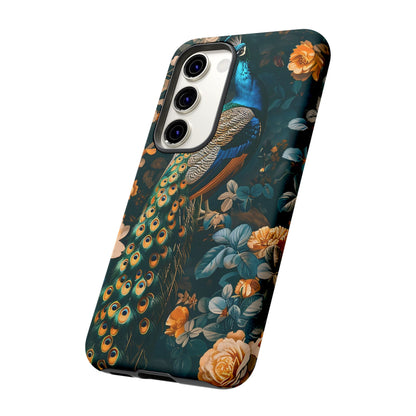 Peacock Phone Case - Elegant Floral Design, Tough Case for Protection, Unique Gift for Nature Lovers, Stylish Accessory, Eco-Friendly