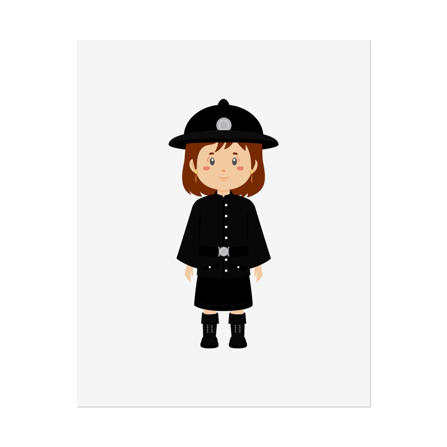 Charming Firefighter Rolled Posters for Kids' Rooms, Playful Wall Art, Fire Safety Decor, Kids' Gifts, Educational Prints