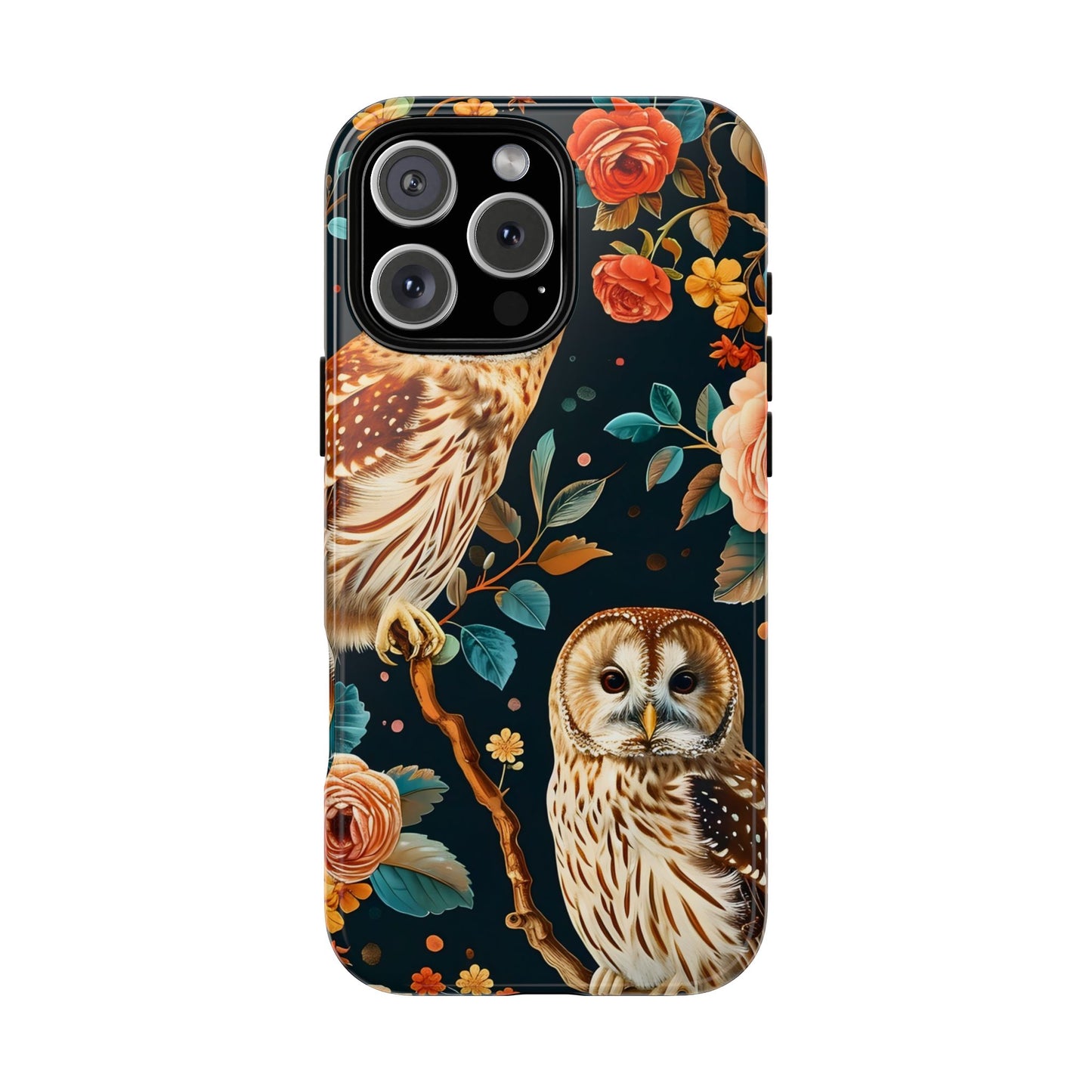 Owl Phone Case with Floral Design, Tough Phone Cover for Nature Lovers, Gift for Bird Enthusiasts, Stylish Protection for Smartphones, [...]