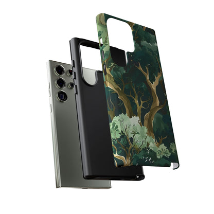 Forest Green Phone Case, Nature-Inspired Tough Cases, Eco-Friendly Gift, Outdoor Lover Accessory, Unique Phone Cover