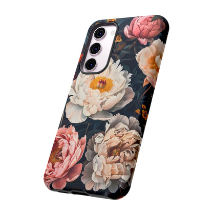 Floral Phone Case, Tough Phone Cover, Flower Design, Unique Gift for Her, Trendy Accessory, Spring Decor