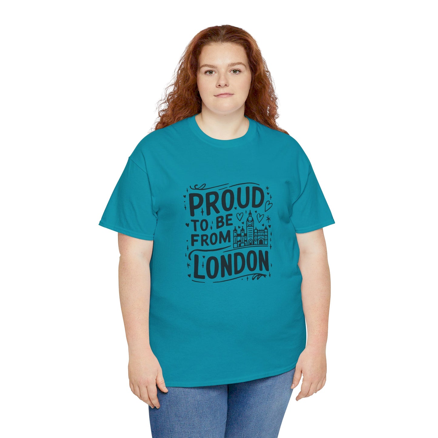 Proud to be from London Watercolor Art Collection Breathable Unisex Cotton T-Shirt