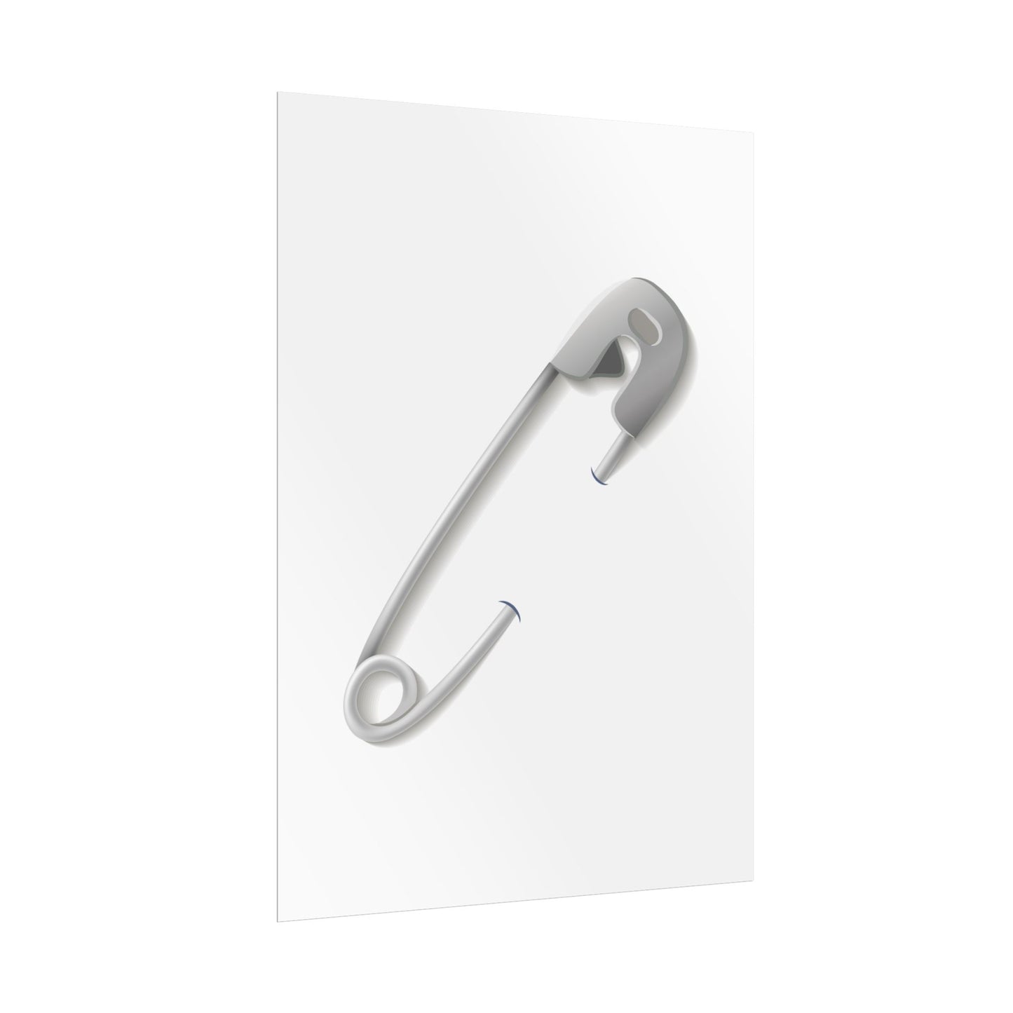 Minimalist Safety Pin Wall Art, Modern Decor, Unique Gift, Home Aesthetic, Art Print, Rolled Poster, Contemporary Interior Design