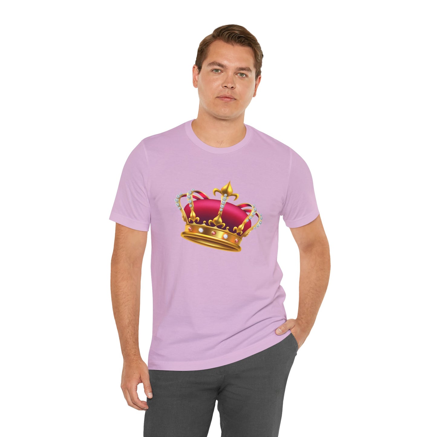 Unisex Jersey Short Sleeve Tee - Monarchy Rich British Royal Crown Design