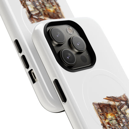 Artistic Tough Magnetic Phone Case for Secure Style, Protective Cover, Customizable Gift, Unique Accessories, Everyday Use