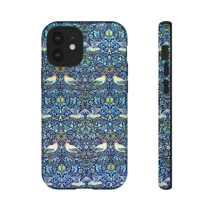 Bird and Floral Pattern Phone Case, Tough Cases, Gift for Nature Lovers, Eco-friendly, Custom Phone Accessories, All-Occasion