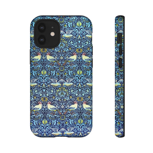 Bird and Floral Pattern Phone Case, Tough Cases, Gift for Nature Lovers, Eco-friendly, Custom Phone Accessories, All-Occasion