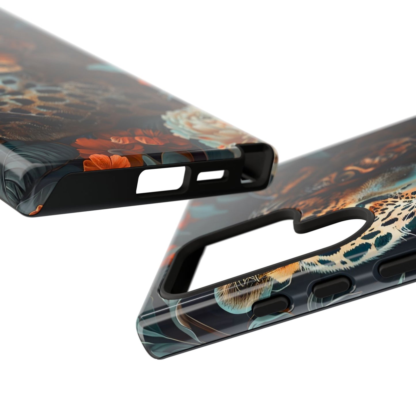 Wildlife Phone Case with Leopard Design | Tough Cases, Animal Prints, Floral Phone Cover, Gift for Nature Lovers, Unique Phone Accessories
