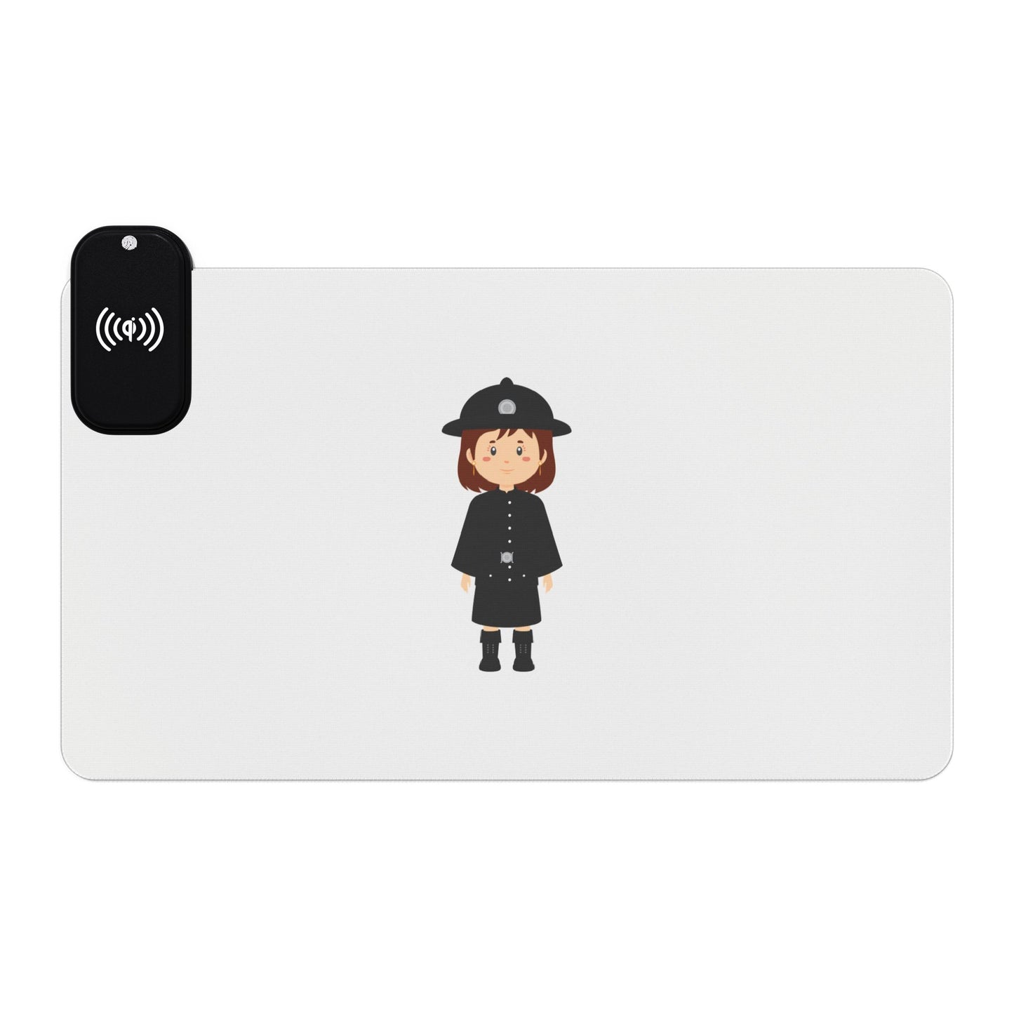 British Woman Guard - LED Gaming Mouse Pad with Wireless Charging, Perfect for Gamers, Home Office, Desk Accessories, Gift for Tech Enthusiasts, Unique Mousepads