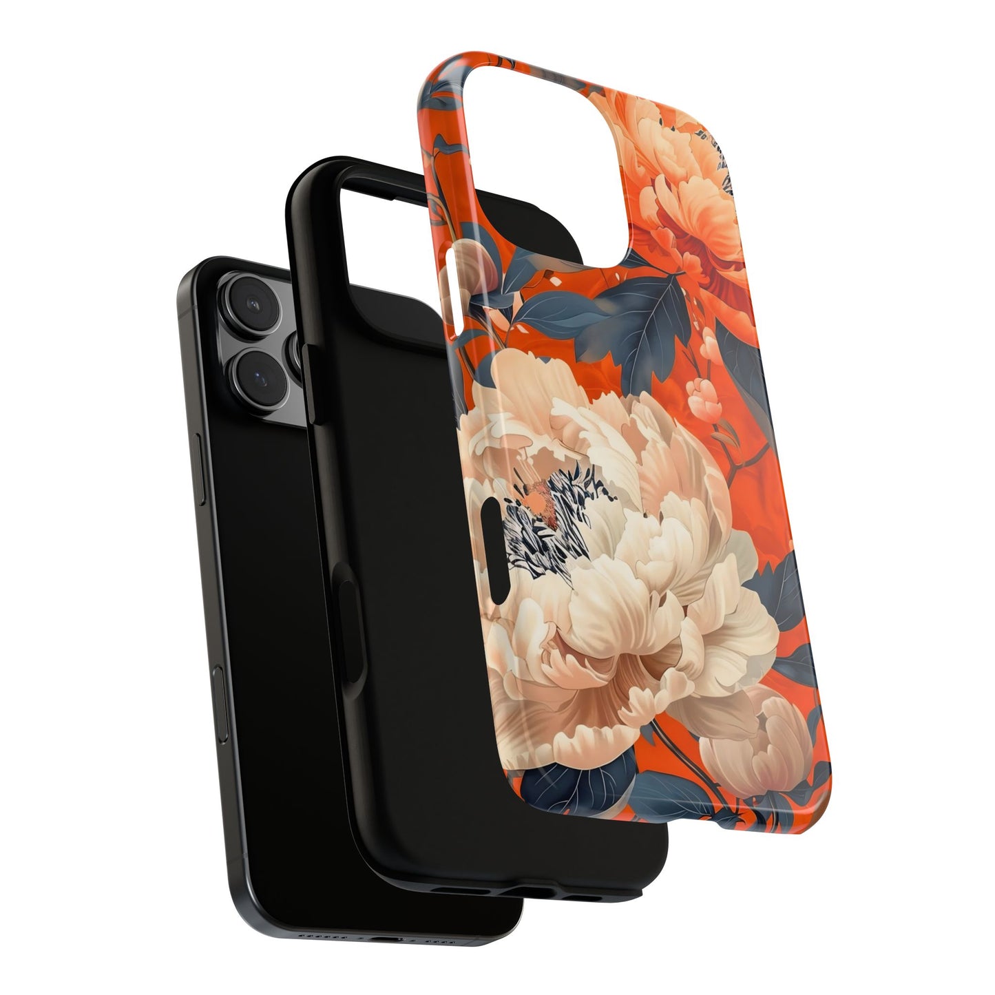 Floral Tough Case, Durable Floral Phone Case, Stylish Protection Case, Gift for Her, Spring Accessories, Mother’s Day Gift