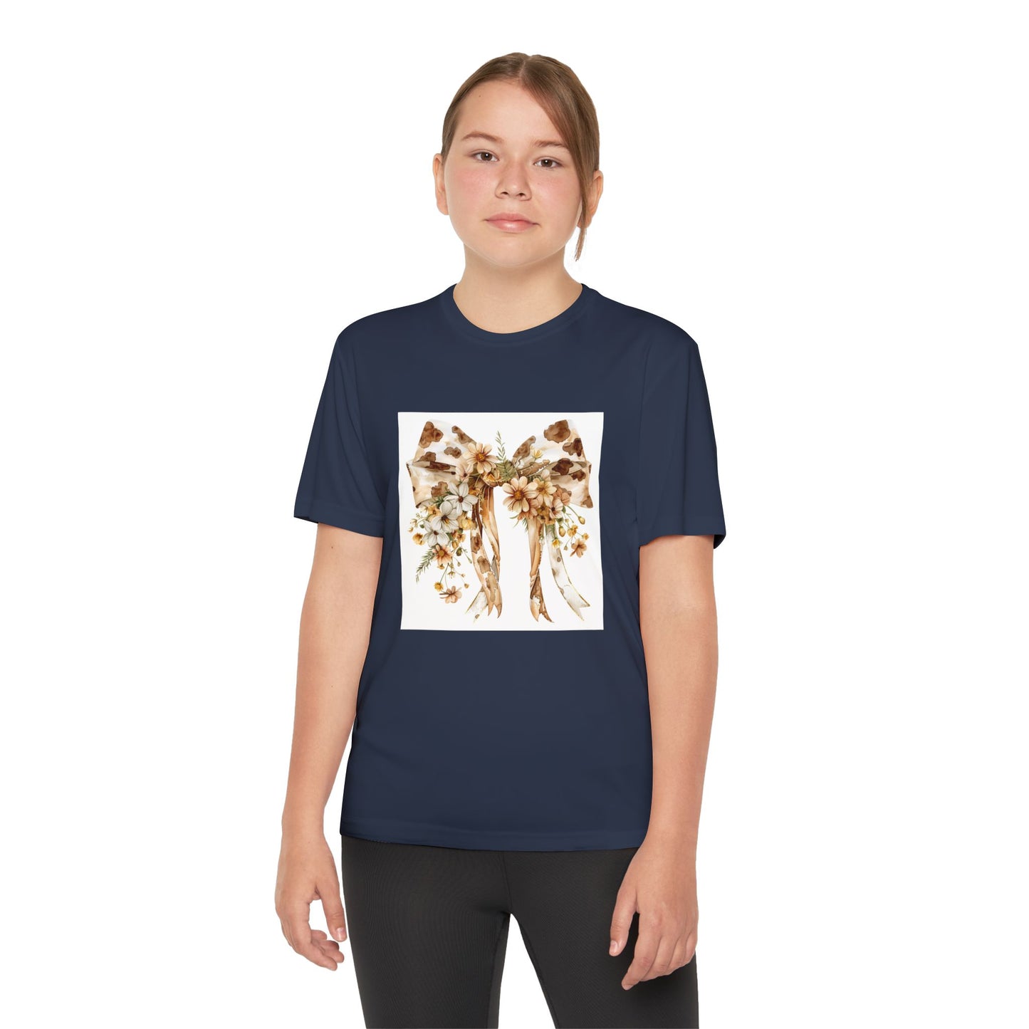 Floral Youth Competitor Tee - Stylish & Comfortable T-Shirt for Active Kids