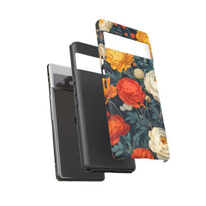 Floral Tough Case for Phones | Durable Floral Phone Cover, Boho Chic, Unique Gift for Her, Phone Protection, Flower Design
