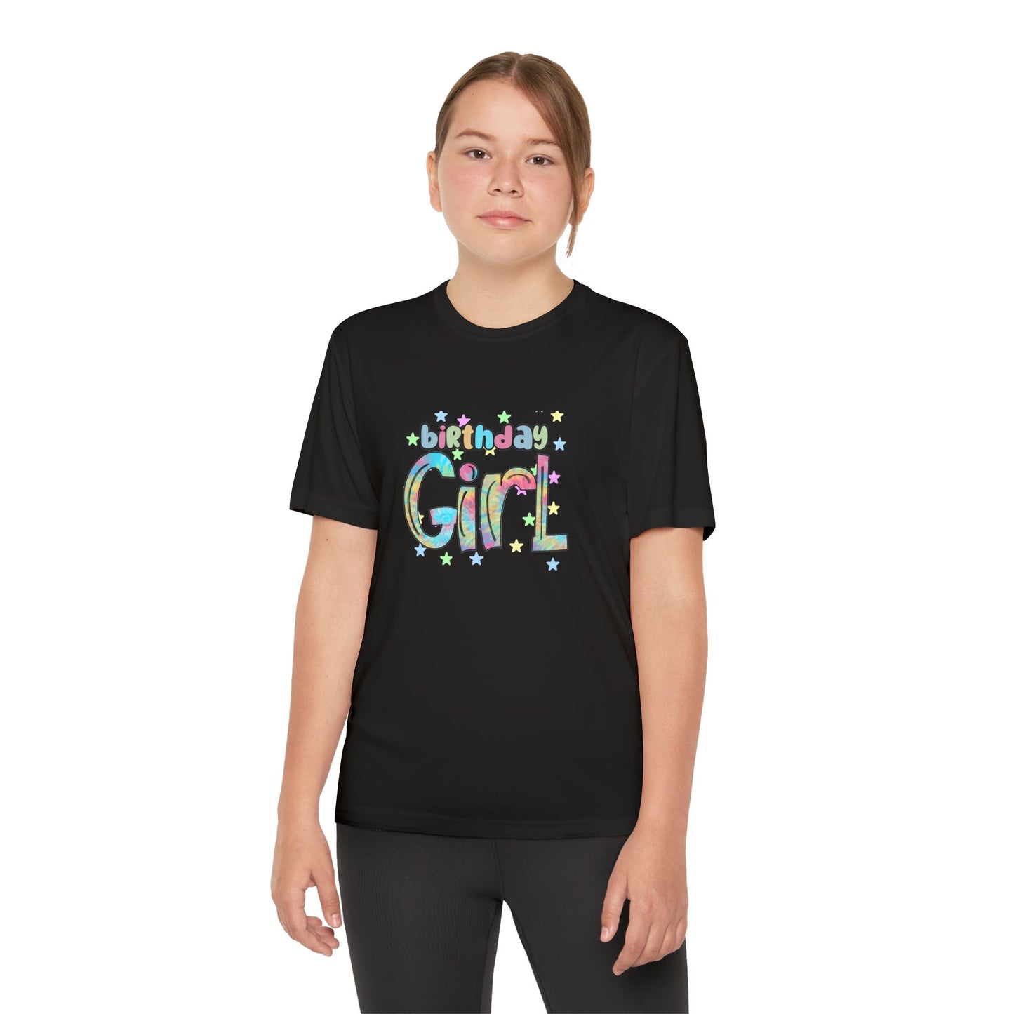 Youth Tee – Animal Print Birthday Girl Sublimation Design - Celebrate in Style!