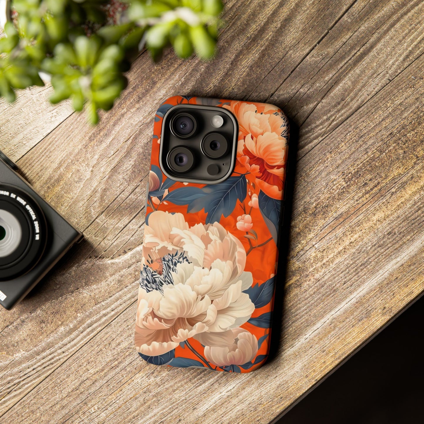 Floral Tough Case, Durable Floral Phone Case, Stylish Protection Case, Gift for Her, Spring Accessories, Mother’s Day Gift