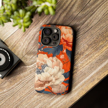 Floral Tough Case, Durable Floral Phone Case, Stylish Protection Case, Gift for Her, Spring Accessories, Mother’s Day Gift