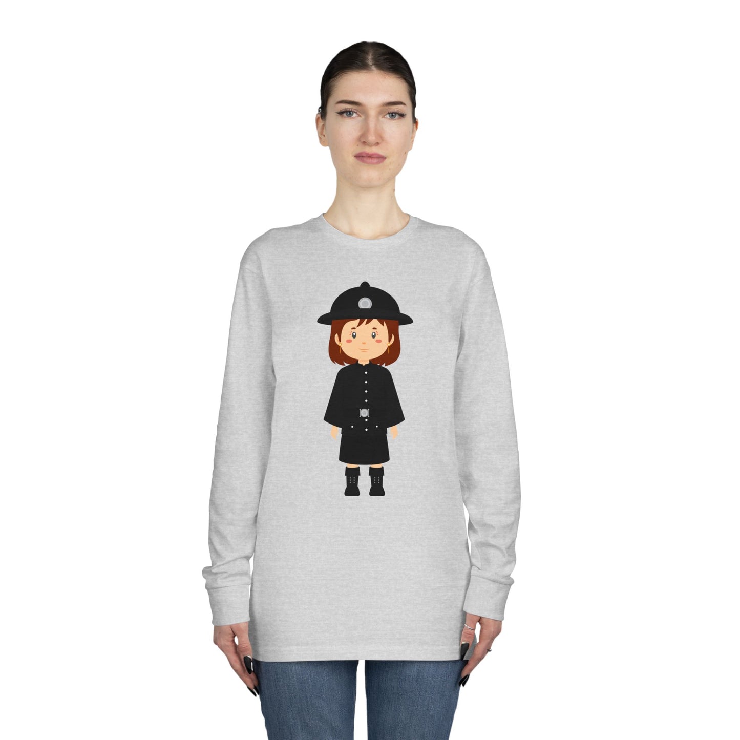 Long Sleeve Crewneck Tee - British Soldier - Honorable Classic Military Elegance