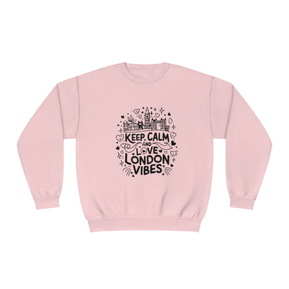 Unisex NuBlend® Crewneck Sweatshirt - Keep Calm and Love London Vibes