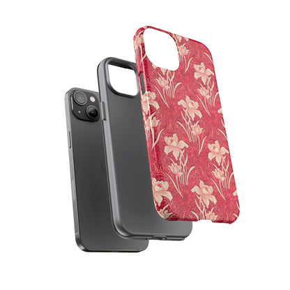 Floral Tough Phone Case - Durable, Stylish Accessory, Perfect Gift for Her, Floral Pattern, Customizable, Ideal for Daily Use