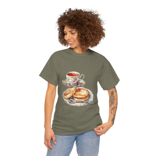 Unisex Heavy Cotton Tee - Heritage on a Plate - Exploring British Cuisine