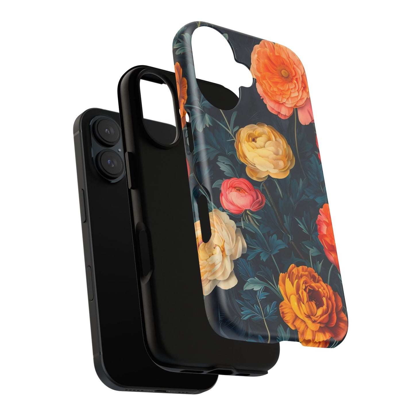 Floral Phone Case - Tough Cases, Stylish Protection, Gift for Flower Lovers, Customizable Cover, Floral Design Mobile Accessory