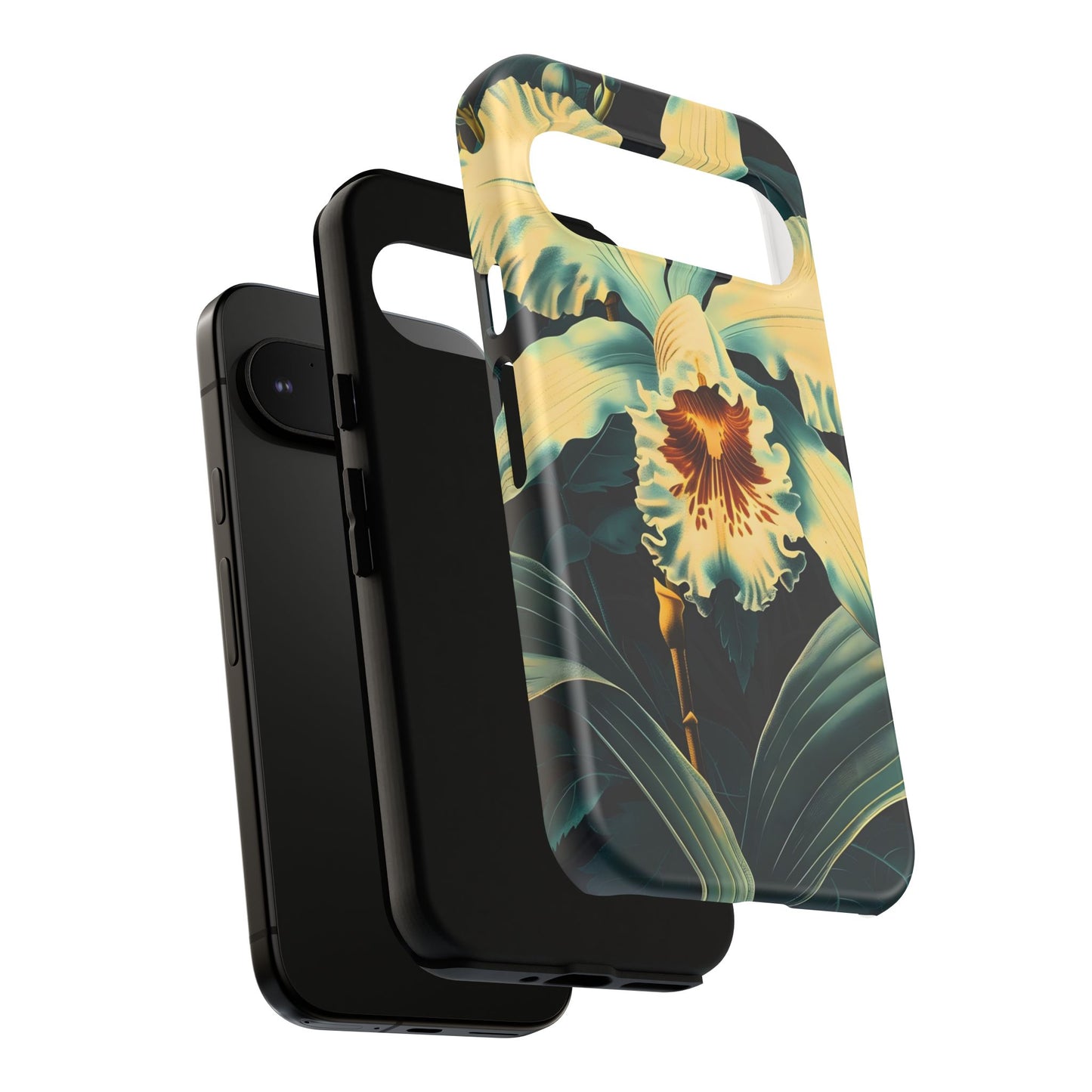 Floral Phone Case - Tough Cases with Orchid Design, Durable Smartphone Cover for Nature Lovers, Floral Gift for Her, Botanical [...]