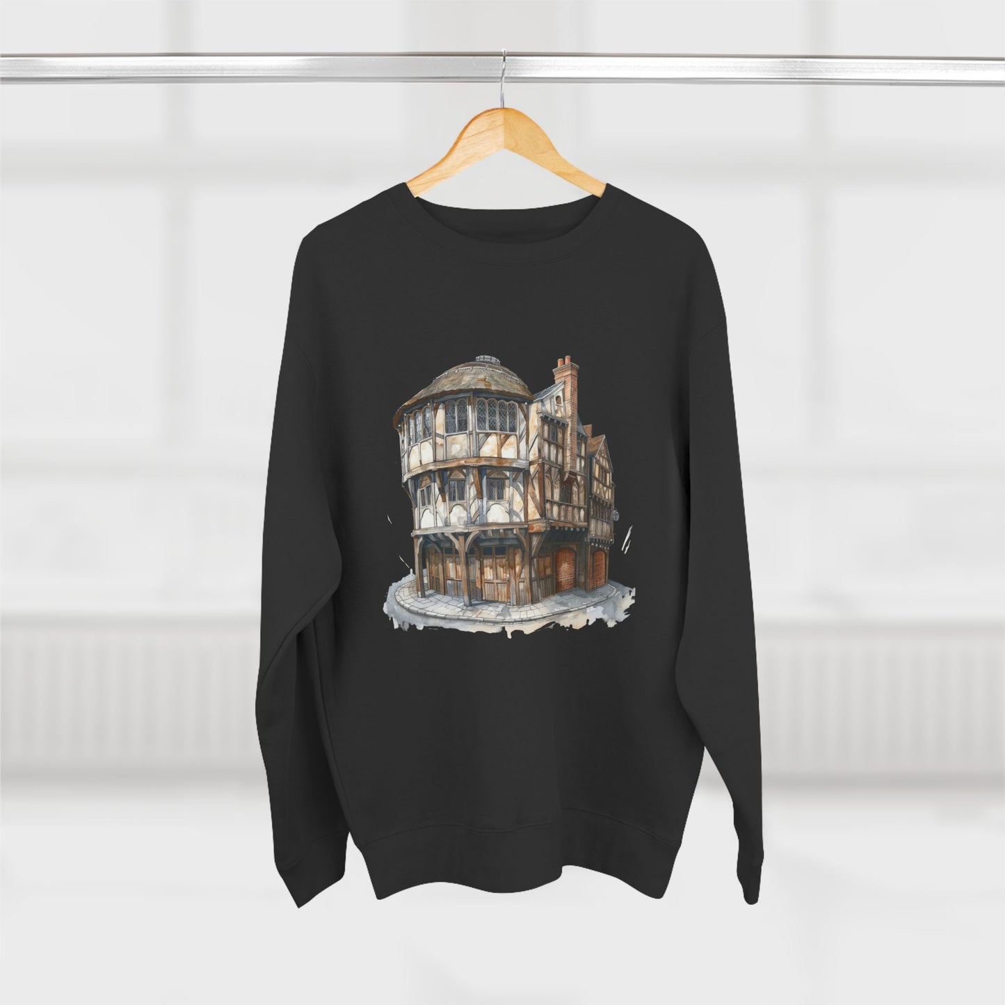 Unisex Crewneck Sweatshirt - London Pub Interior British Tavern
