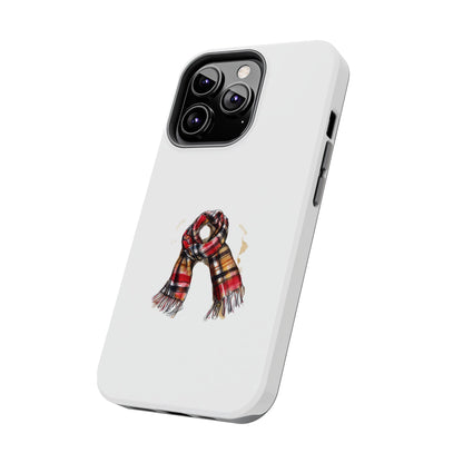 Cozy Plaid Scarf Phone Case - Tough Protection for Winter Style