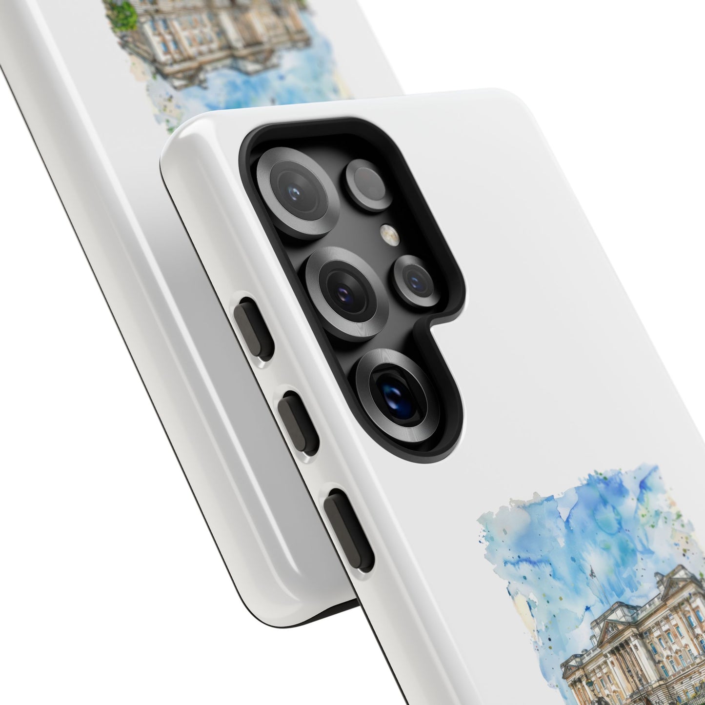 Artistic Phone Case - Watercolor Architecture Design