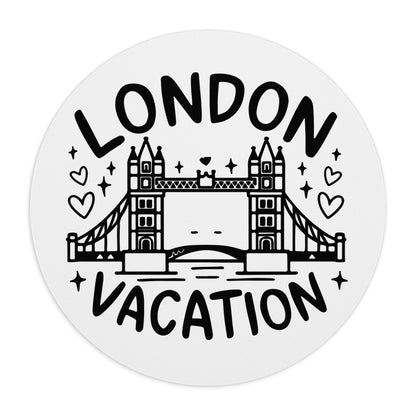 London Vacation Mouse Pad - Perfect Gift for Travelers, Office Decor, Quirky Home Office, Unique Desk Accessory, London-Themed Gift