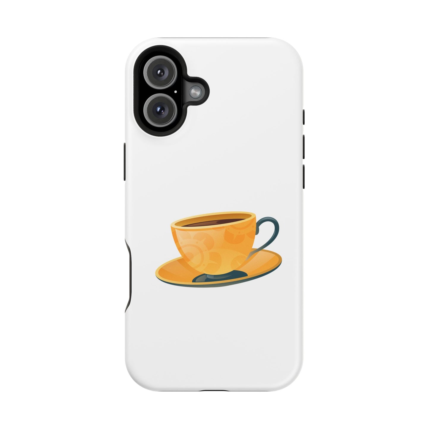 Stylish Magnetic Phone Case with Coffee Cup Design, Phone Accessory, Gift for Coffee Lovers, Functional Decor, Unique Magnet Case