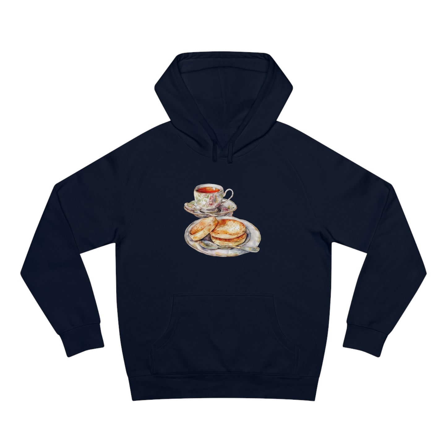 Elegant Unisex Hoodie - British Food Traditional Dishes and Culinary Delights
