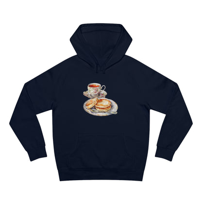 Elegant Unisex Hoodie - British Food Traditional Dishes and Culinary Delights