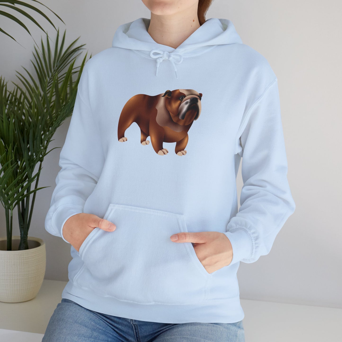 Unisex Heavy Blend™ Hooded Sweatshirt - Adorable British Dog