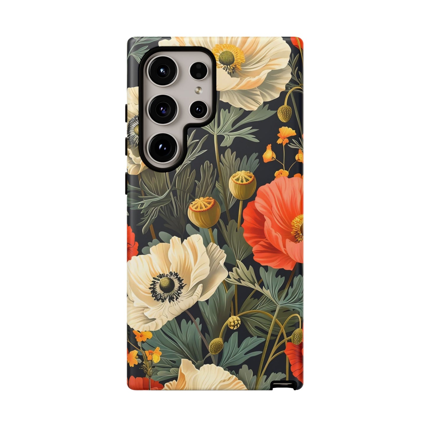 Floral Phone Case, Tough Cases with Botanical Design, Flower Protection Case, Gift for Nature Lovers, Eco-Friendly Mobile Cover