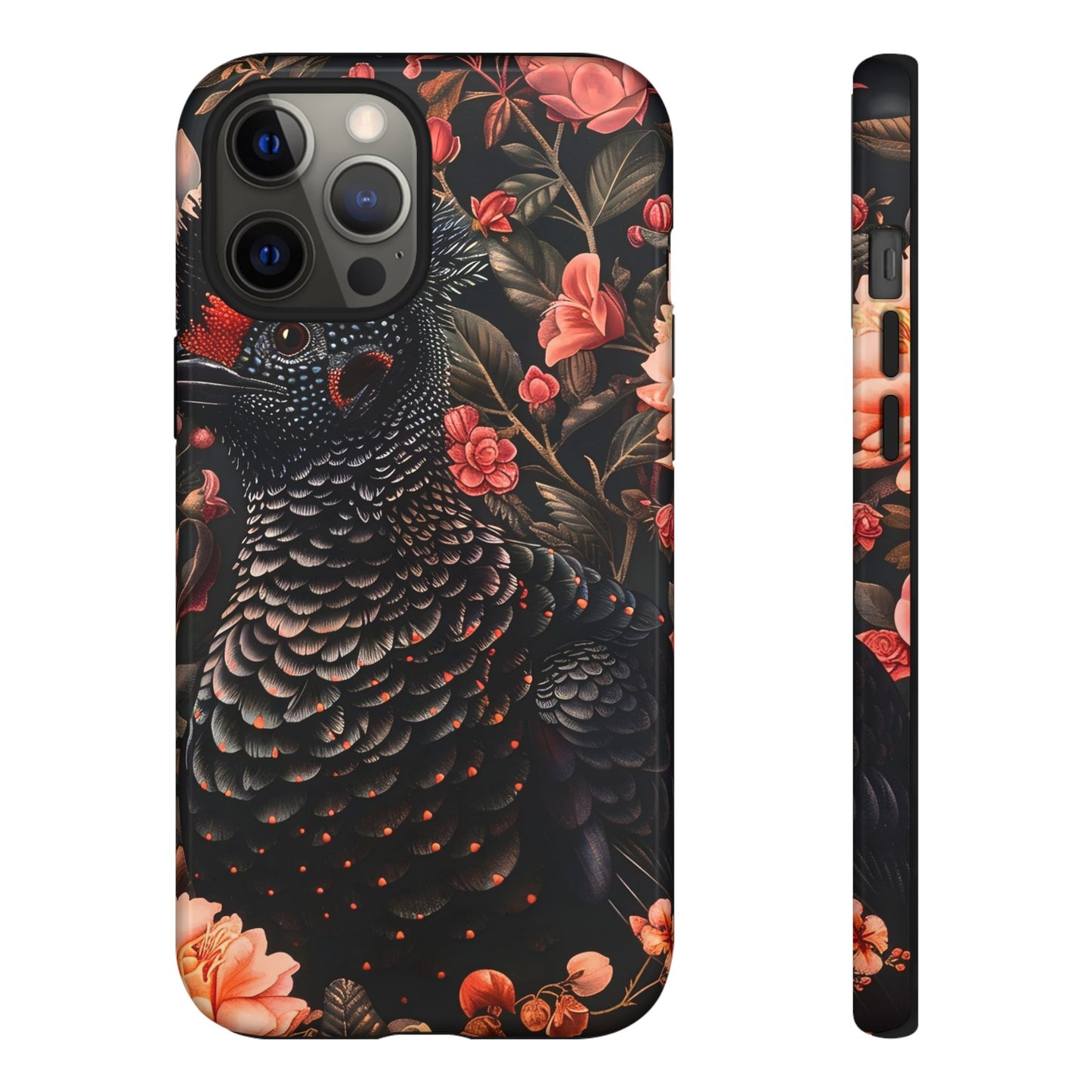 Tough Cases: Floral Design Phone Case, Stylish Protection for Your Phone, Unique Gift for Bird Lovers, Vibrant Floral Art, [...]