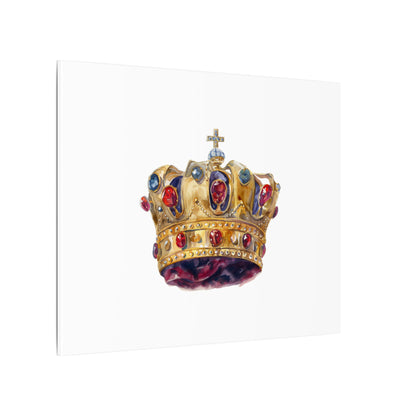 Crown Art Print, Royal Wall Decor, Matched for Home or Office, Gift for Art Lovers, Unique Royalty Artwork