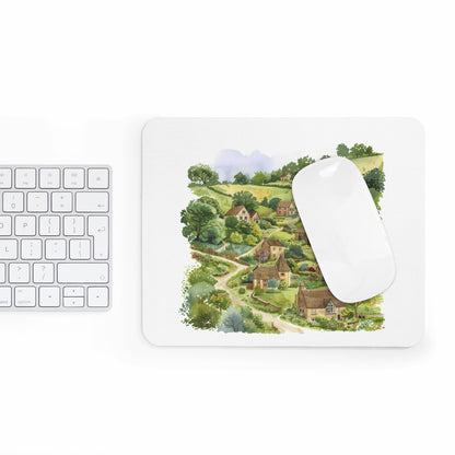 Charming Countryside Mouse Pad, Rustic Decor, Desk Accessory, Eco-Friendly Gift, Home Office Decor, Office Essentials