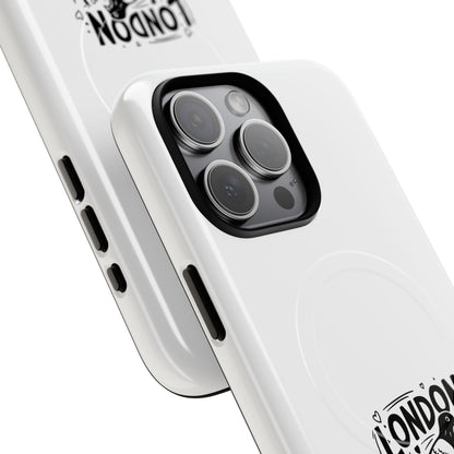 London Pigeon Rule Magnetic Phone Case, Tough Phone Cover, Gift for London Lovers, Unique Phone Accessories, Stylish Protection