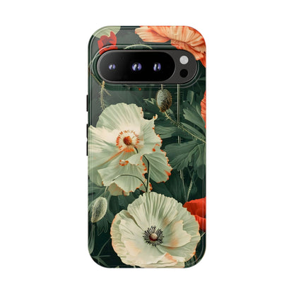 Floral Phone Case - Tough Cases, Botanical Design, Gift for Friends, Trendy Mobile Cover, Personalized Phone Accessory