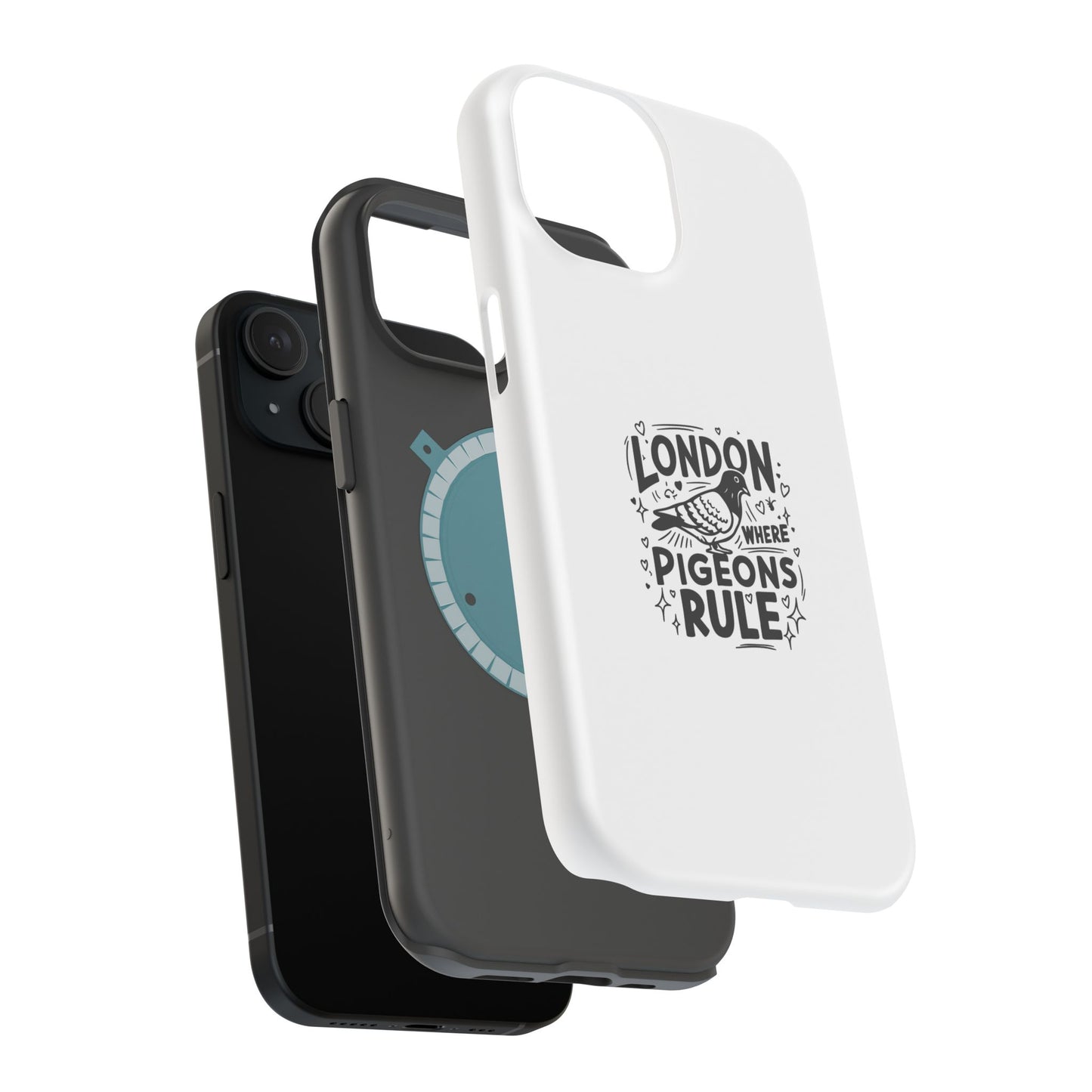 London Pigeons Rule Magnetic Tough Cases - Stylish Phone Protection for City Lovers
